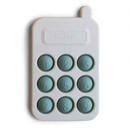 Mushie образователна играчка Телефон Cambridge Blue