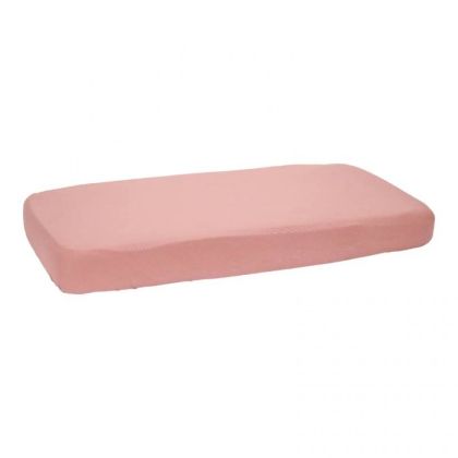 Little Dutch Чаршаф с Ластик за Единично Легло 90х200 см Pure Pink Blush