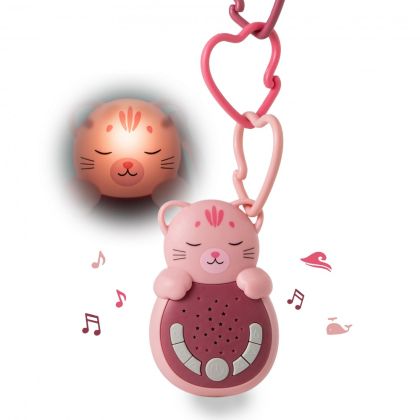 Cloud B играчка с успокояващи звуци за път Sweet Dreamz On the Go™ - Cat