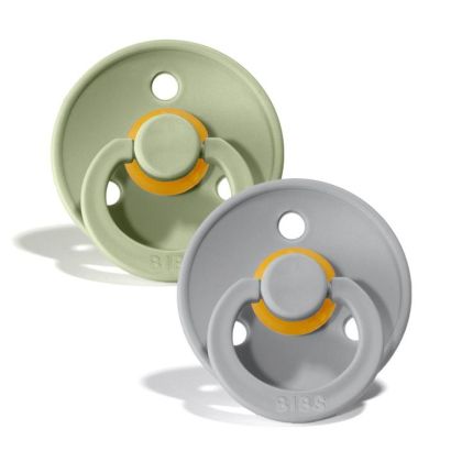 BIBS COLOUR залъгалка каучук Sage/Cloud 0-6 месеца