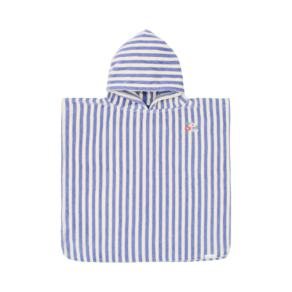 LITTLE DUTCH Детско плажно пончо Dreamy Purple Stripe
