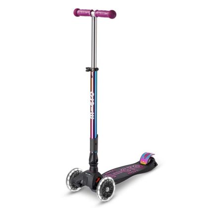 Micro Maxi Deluxe Foldable LED Neochrome Purple тротинетка