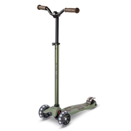 Micro Maxi Deluxe Pro LED Olive Green тротинетка