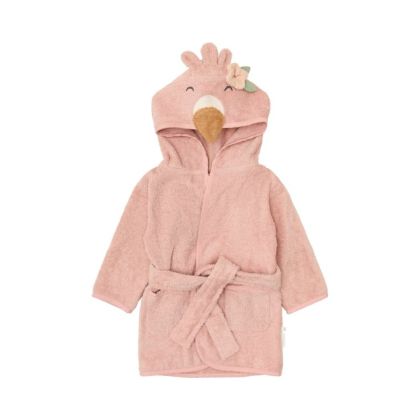 Little Dutch Бебешки Халат за Баня Flamingo Pink  86-92