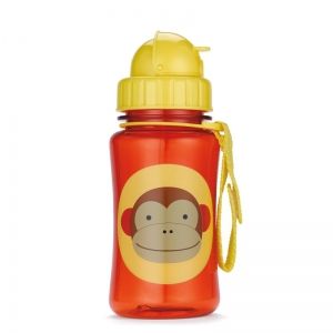 Skip Hop Детска бутилка със сламка Zoo - Маймунка