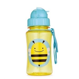 Skip Hop Детска бутилка със сламка Zoo - Пчеличка