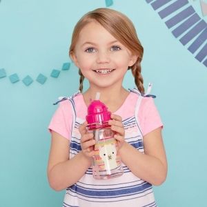 Skip Hop Детска бутилка със сламка Zoo - Лама