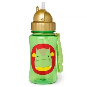 Skip Hop Детска бутилка със сламка Zoo - Драконче
