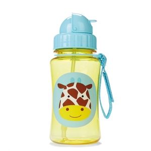 Skip Hop Детска бутилка със сламка Zoo - Жирафче
