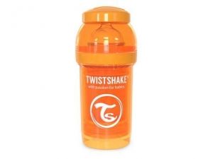 Twistshake бебешко шише антиколик 180мл., оранжево
