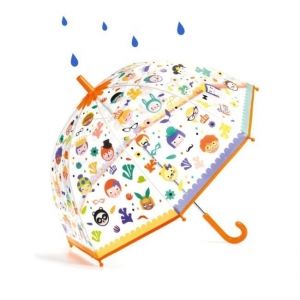 Djeco чадър Faces със сменящи се цветове