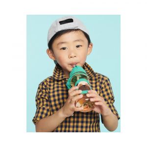 Skip Hop Детска бутилка със сламка Zoo - Мопс