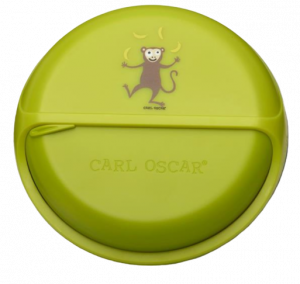 Carl Oscar кръгла въртяща кутия за закуски, зелена