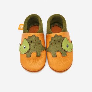 Orangenkinder детски кожени пантофи Динозавърът Трикси