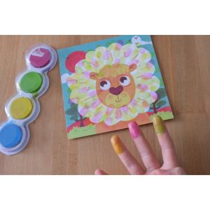 Crea Lign Игра за рисуване с пръсти “Цветни животни“