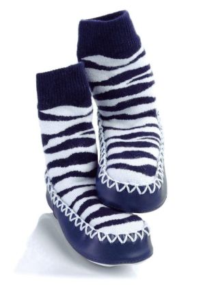 Mocc Ons чорапи с кожена подметка Zebra Stpire
