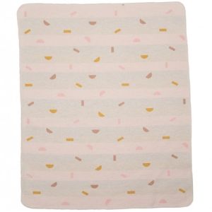 David Fussenegger Бебешко одеяло Juwel 70х90 "Геометрични форми" розово