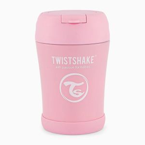 Twistshake Контейнер за храна от неръждаема стомана 6+ месеца розов