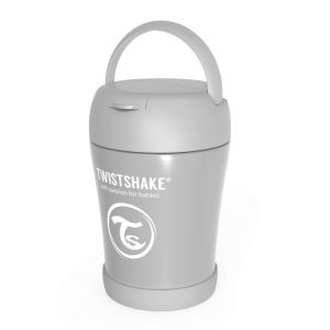 Twistshake Контейнер за храна от неръждаема стомана 6+ месеца сив
