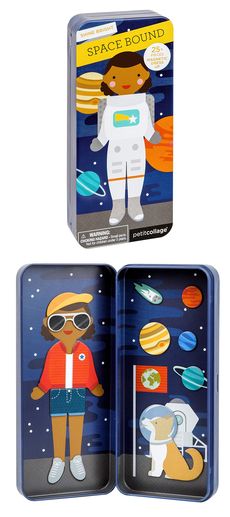 Petit Collage Магнитен комплект за игра Space Bound Shine Bright