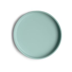 Mushie силиконова чиния Classic с вакуум Cambridge Blue