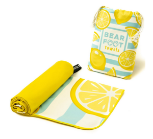 BearFoot плажна кърпа 90х200см. Lemon
