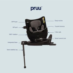Nuna PRUU стол за кола 0-18кг. с вградена Isofix база, I-Size