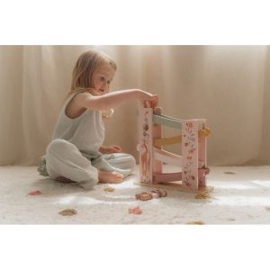Little Dutch Дървена писта с 4 колички Fairy Garden