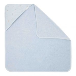 Little Dutch Бебешка Хавлия с Качулка и Бродерия Blue 75х75 cm