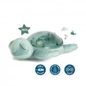 Cloud B Успокояваща играчка за бебе с мелодии и подводни прожекции Tranquil Turtle™ - Green