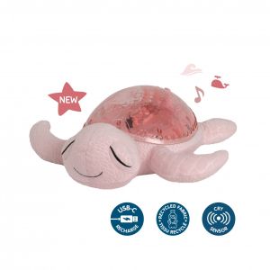 Cloud B Успокояваща играчка за бебе с мелодии и подводни прожекции Tranquil Turtle™ - Pink
