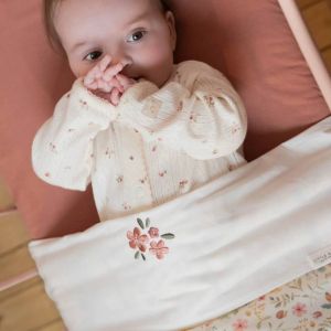 Little Dutch Чаршаф с Ластик за Единично Легло 90х200 см Pure Pink Blush
