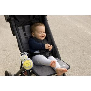 Cloud B играчка с успокояващи звуци за път Sweet Dreamz On the Go™ - Owl Grey