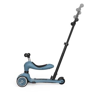 Scoot and Ride детска тротинетка 2 в 1 с родителски контрол Highwaykick1, Push and Go, Steel