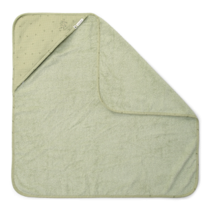 LITTLE DUTCH Бебешка Хавлия с Качулка Pure Sage 75х75 cm