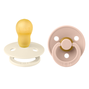 BIBS COLOUR залъгалка каучук Ivory/Blush 0-6 месеца