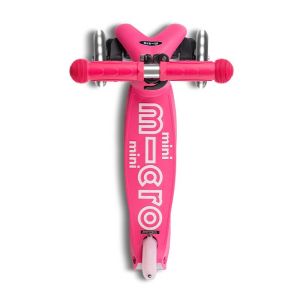 Micro Mini Deluxe Foldable LED Pink тротинетка