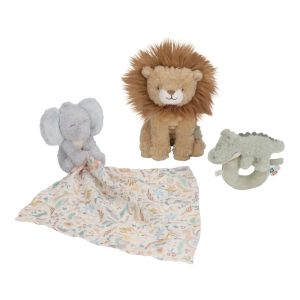 Little Dutch Подаръчна кутия с меки играчки за бебе Safari Friends