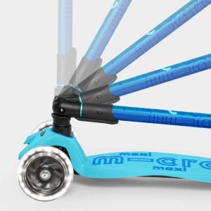 Micro Maxi Deluxe Foldable LED Bright Blue тротинетка 