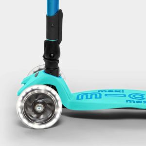Micro Maxi Deluxe Foldable LED Bright Blue тротинетка 