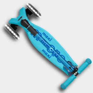 Micro Maxi Deluxe Foldable LED Bright Blue тротинетка 