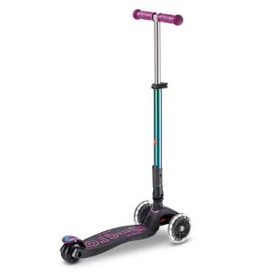 Micro Maxi Deluxe Foldable LED Neochrome Purple тротинетка