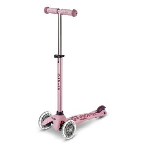 Micro Mini2Grow Deluxe LED Dusty Rose тротинетка 4 в 1