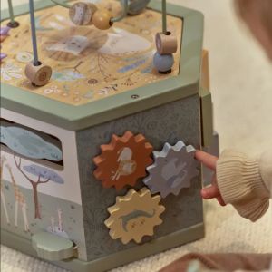 LITTLE DUTCH Дървен хексагон с активности - Safari Friends