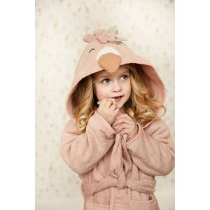 Little Dutch Бебешки Халат за Баня Flamingo Pink  86-92