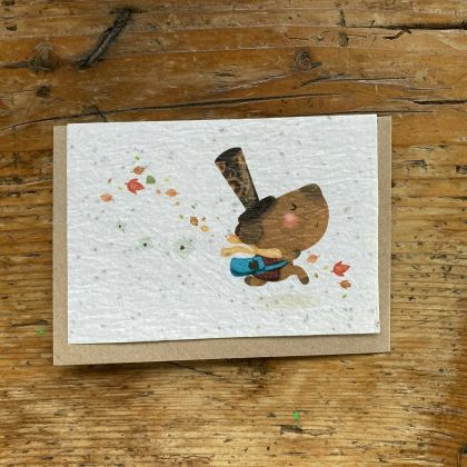 Les Cartes de Lulu Картичка "Кучето Toutou" със семена в комплект с плик
