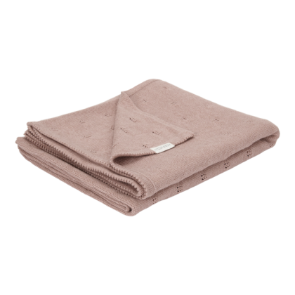 Little Dutch Бебешко Плетено Одеяло Pure Pink Blush 70 x 100 cm