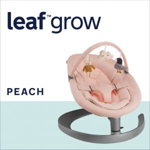 Nuna Leaf Grow Peach + дъга с играчки