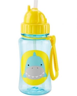 Skip Hop Детска бутилка със сламка Zoo - Акула