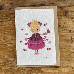 Les Cartes de Lulu Картичка "Принцеса" със семена в комплект с плик